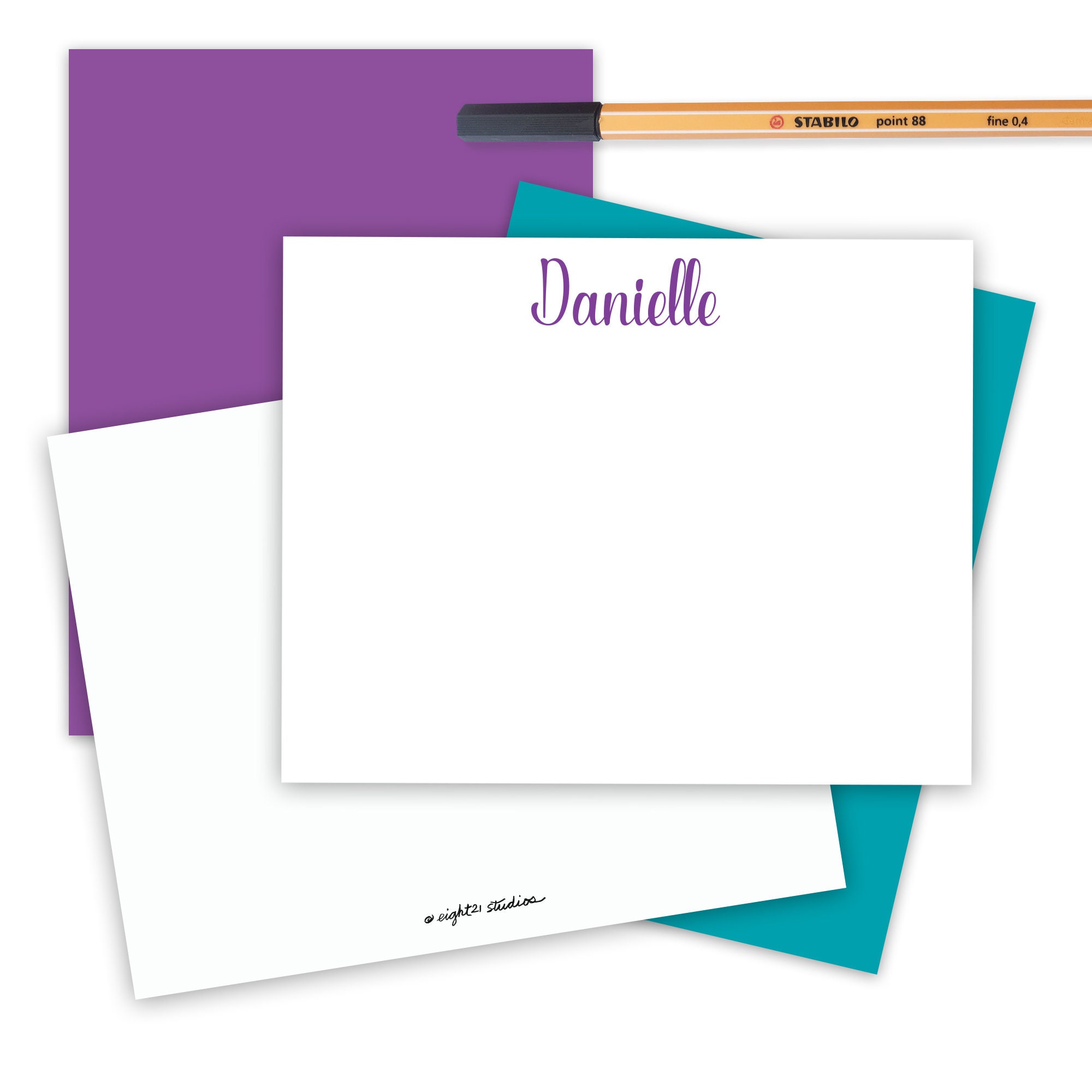 Girls Stationary Set of 12 Personalized Stationery for Girls Etsy