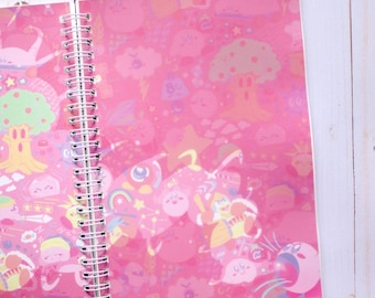 KIRBY Sticker book | A5 6x8" Journal | 50pgs | Sticker Stationery - Hobby