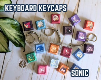 Sonic & Friends Keycaps | Sonic Sega Hedgehog | Keyboard | Office Decor
