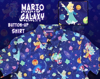 Mario Galaxy Button-Up Shirt
