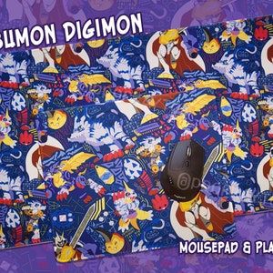 Mouse Pad Digimon Digitais Desenho