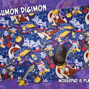 Mouse Pad Digimon Digitais Desenho