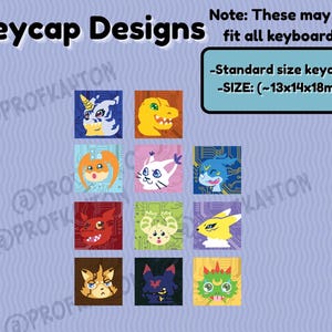 Digimon Keycaps Bild 4