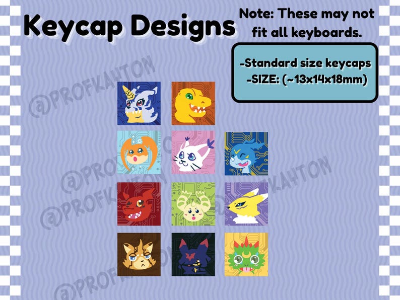 Digimon Keycaps Bild 4