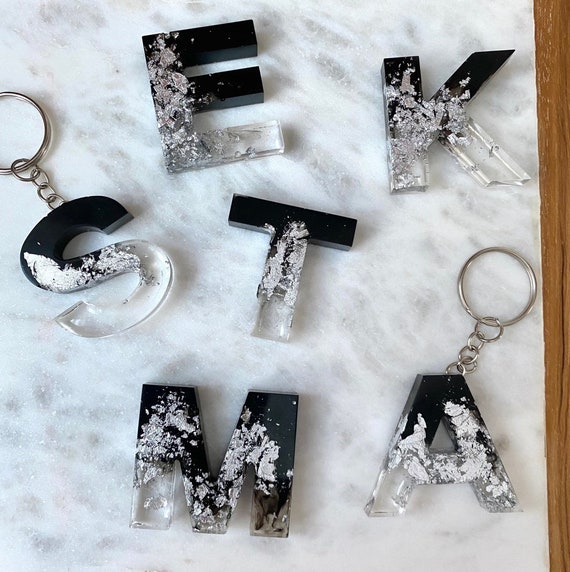 Initial Letter Keychain Key Ring for Women Men Boys Girls Personalized  Alphabet Monogram Keychain for Car Keys
