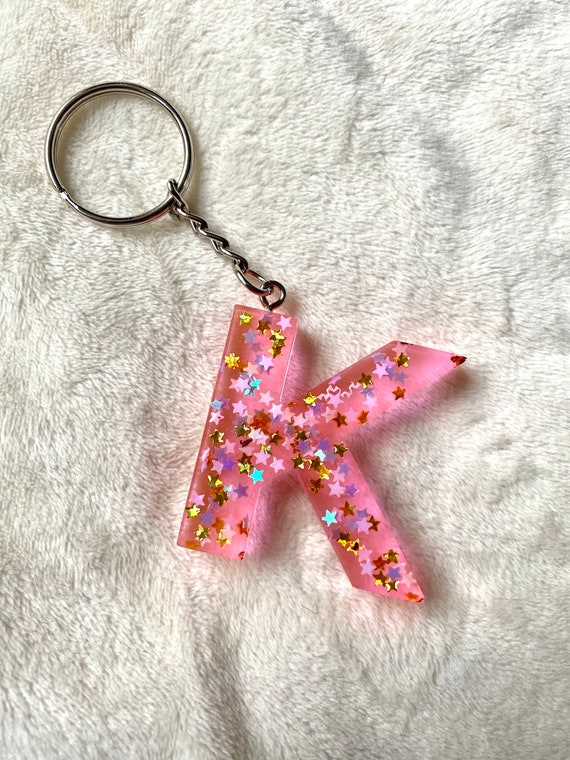Personalized Initial Keychain, Custom Letter Keychain, Rose Gold Custom  Keychain, Gold Custom Keychain, Butterfly Charm Keychain, Initials 
