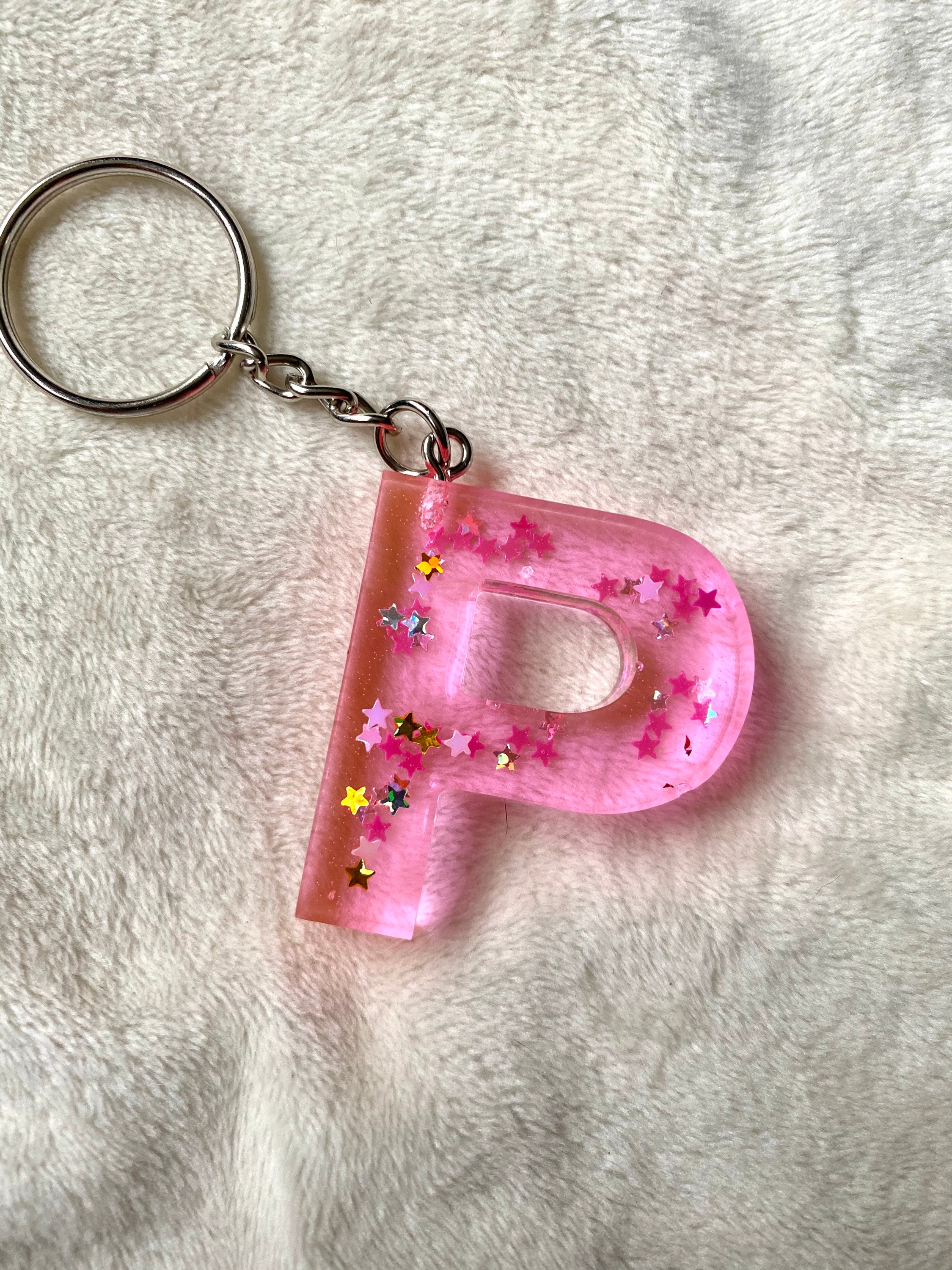 Custom Colorful Floral Resin Letter Keychains – Gypsy Wild Shop