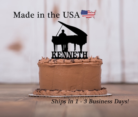 Grand Piano Cake Topper Grand Piano Baby Grand Piano Man Etsy