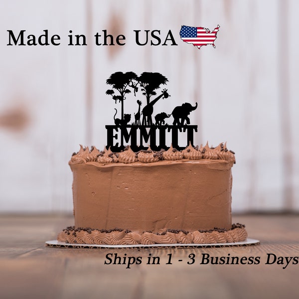 Jungle Cake Topper - Etsy