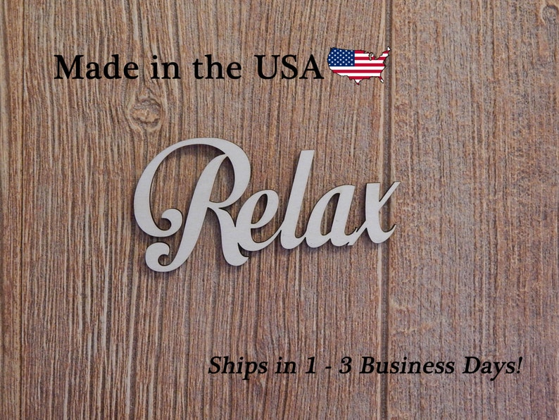 Wood Sign Livingroom Decor Entrance Decor Bathroom Sign Relax Wood Decor Wedding Gift Spa Sign Relax Unwind Business Decor LW1010