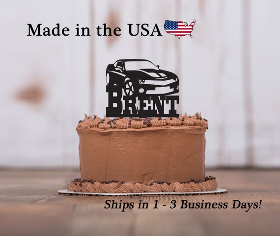 Hot Rod Car Cake Topper Boy Sweet 16 Party Decor Hot Rod Etsy