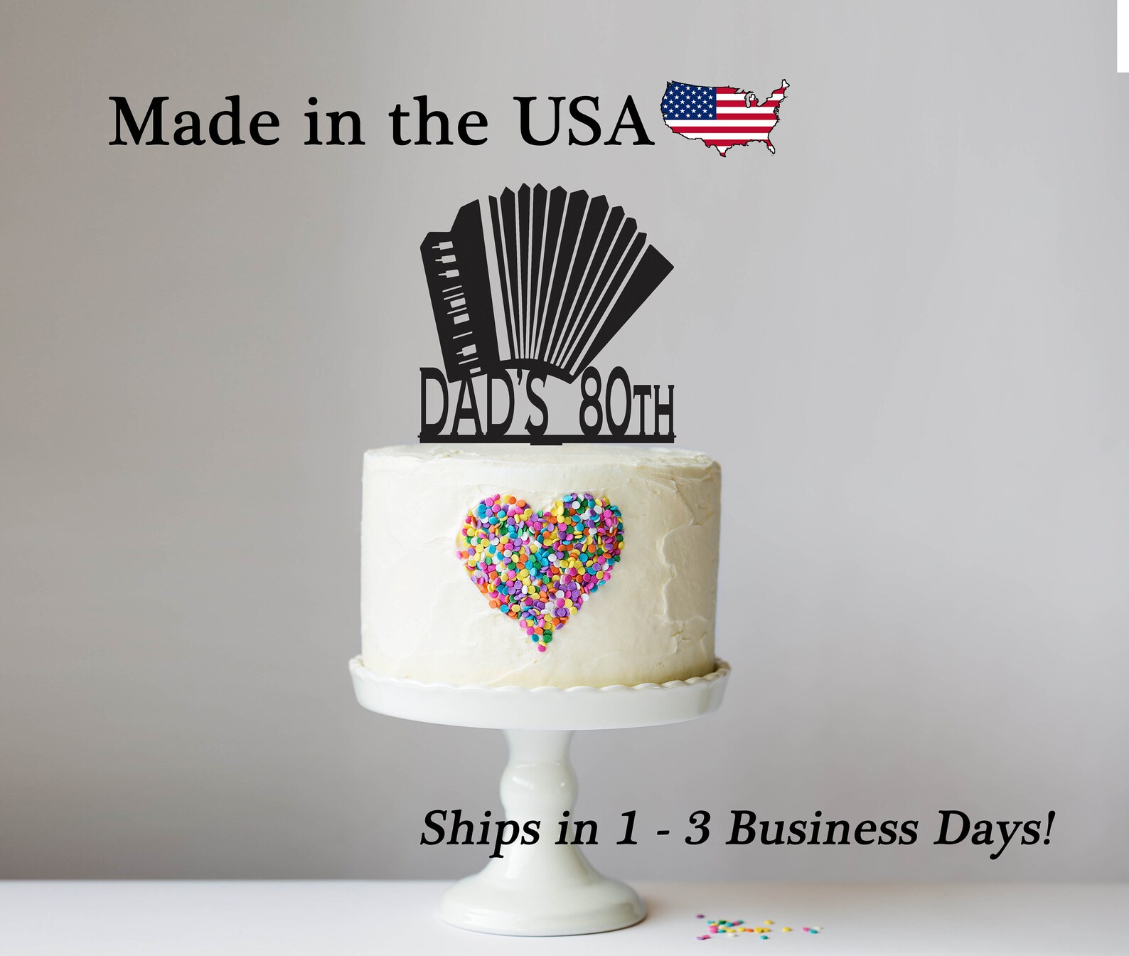 Accordion Cake Topper Cake Topper Music Musician Musical Etsy