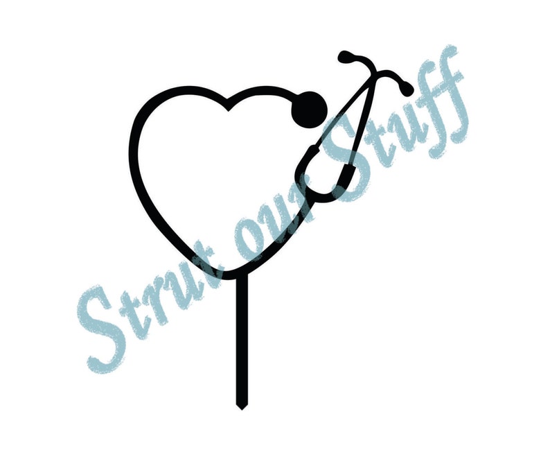 Nurse Heart Stethoscope Stethoscope Decor Acrylic Nurse Etsy