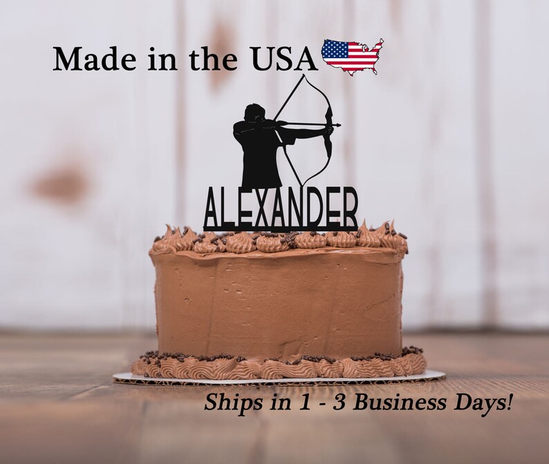archery cake topper birthday