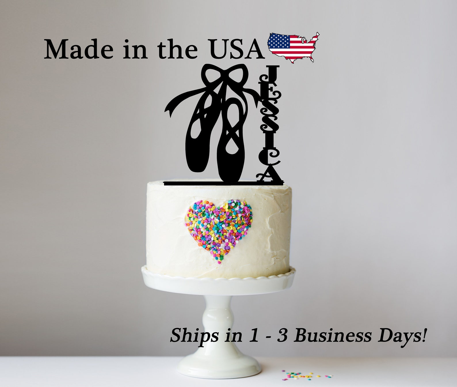 ballet cake topper, ballet, custom dance decor, ballerina decor, ballerina, birthday girl, toe shoes, en pointe, ballet slippers