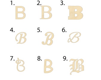 2" - 34" Wooden Letter "B" Kids Room, Nursery, Wedding Decoration, Gift Tags. Ornaments, DIY, Art, Unfinished Wood, Door Wall Hanger 2346