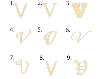 2" - 34" Wooden Letter "V" Kids Room, Nursery, Wedding Decoration, Gift Tags. Ornaments, DIY, Art, Unfinished Wood, Door Wall Hanger 2366