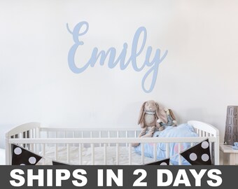 Wooden Name Sign up to 46" long - Large Wood Name - Nursery Decor - Baby Name Above Crib - Wooden Word - Name Wall Hanging