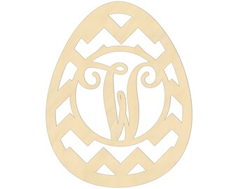 2" - 34" Wooden Monogram, Egg ,Wood Monogram, Room, Wall, Nursery and Wedding Decoration, Door Hanger, Wall Hanging 2342