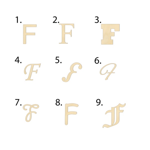 Wooden Letter F Etsy