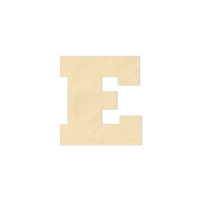2&quot; - 34&quot; Wooden Letter &quot;E&quot; Nursery, Kids Room,  Wedding Decoration, Gift Tags. Ornaments, DIY, Art, Unfinished Wood, Door Wall Hanger 2460