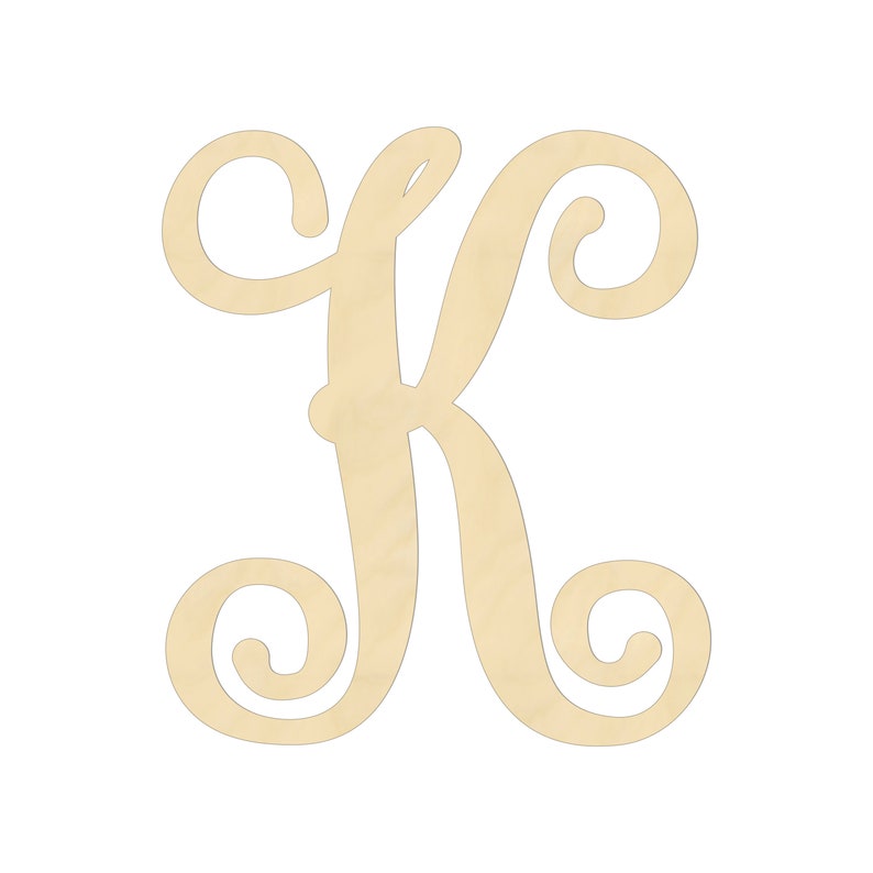 1 34 Wooden Letter K Nursery Kids Image 0