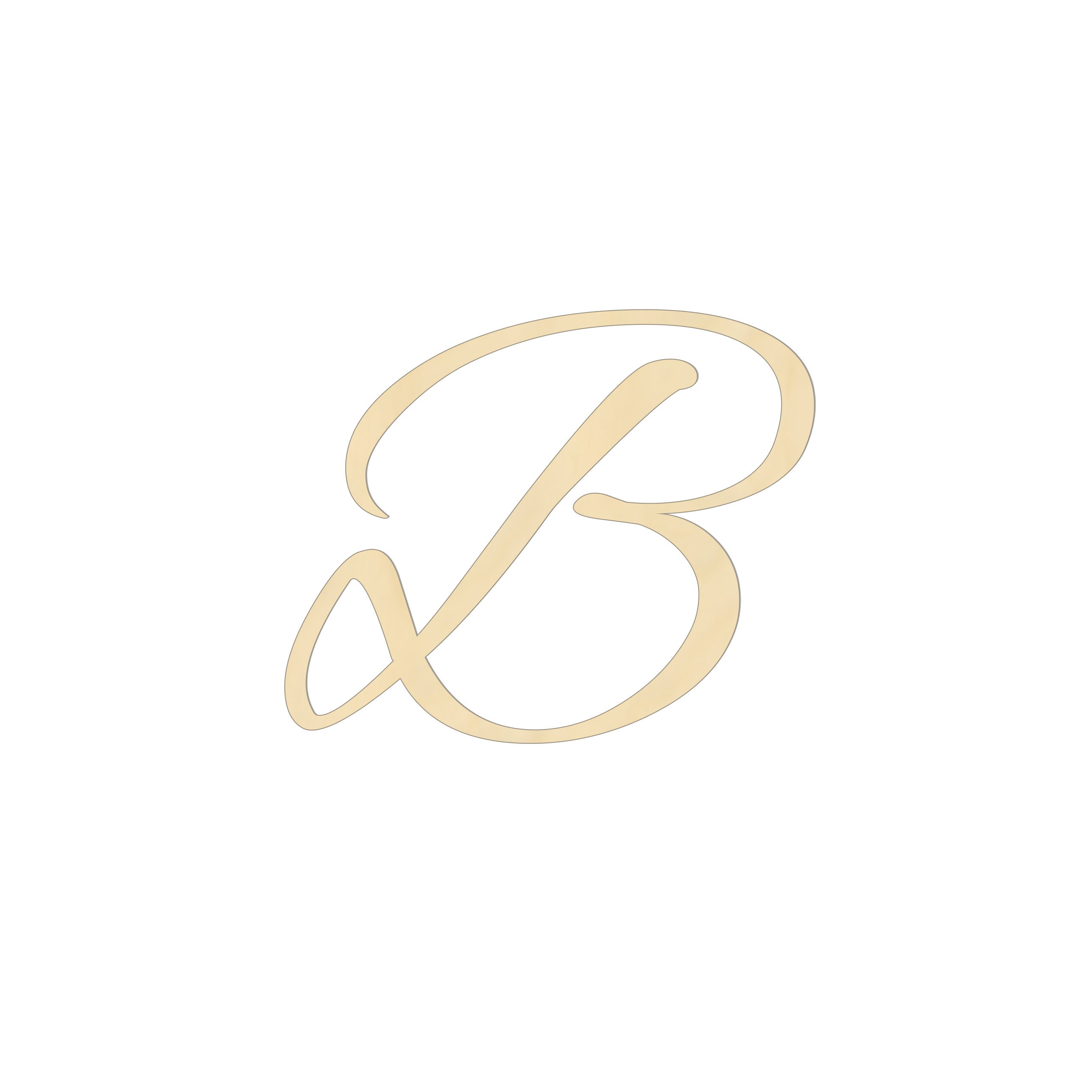 2 34 Wooden Letter B Nursery Kids Etsy