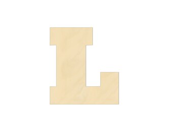 2" - 34" Wooden Letter "L" Nursery, Kids Room,  Wedding Decoration, Gift Tags. Ornaments, DIY, Art, Unfinished Wood, Door Wall Hanger 2466