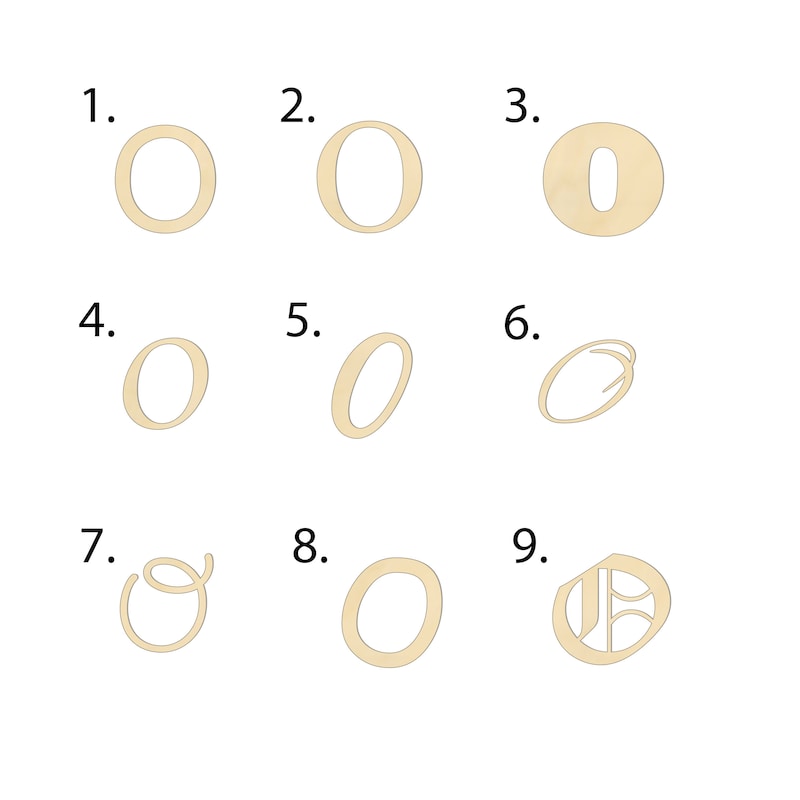 Monogram Letter O - Etsy