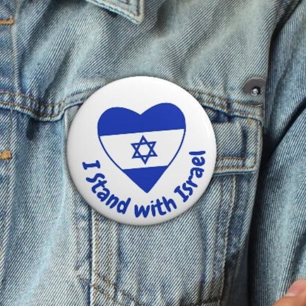 I Stand With Israel Pin - Etsy