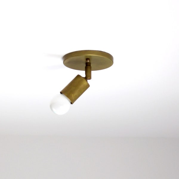 Trek Guide Flush Mount - ceiling fixture brass adjustable wall sconce lamp light contemporary modernist minimal lighting