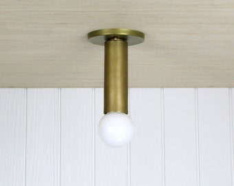 Post Slim Flush Mount - ceiling fixture wall sconce cylinder mono light lamp minimal flushmount