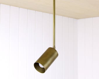 Post Pendant - ceiling light fixture cylinder mono lamp adjustable swivel minimal