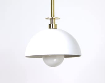 Bell 8 Pendant - minimal hanging light fixture ceiling lamp chandelier dome architectural