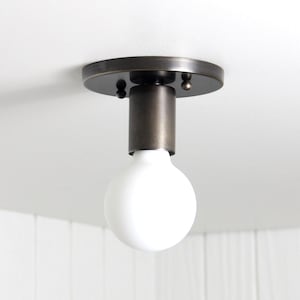 Trek Flush Mount - modern minimal brass flat flushmount wall sconce ceiling fixture light lamp