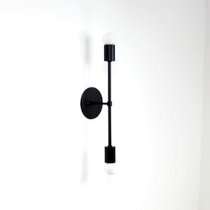 Quick Ship - Trek Bar Slim - Large - brass minimal dual wall sconce light lamp fixture