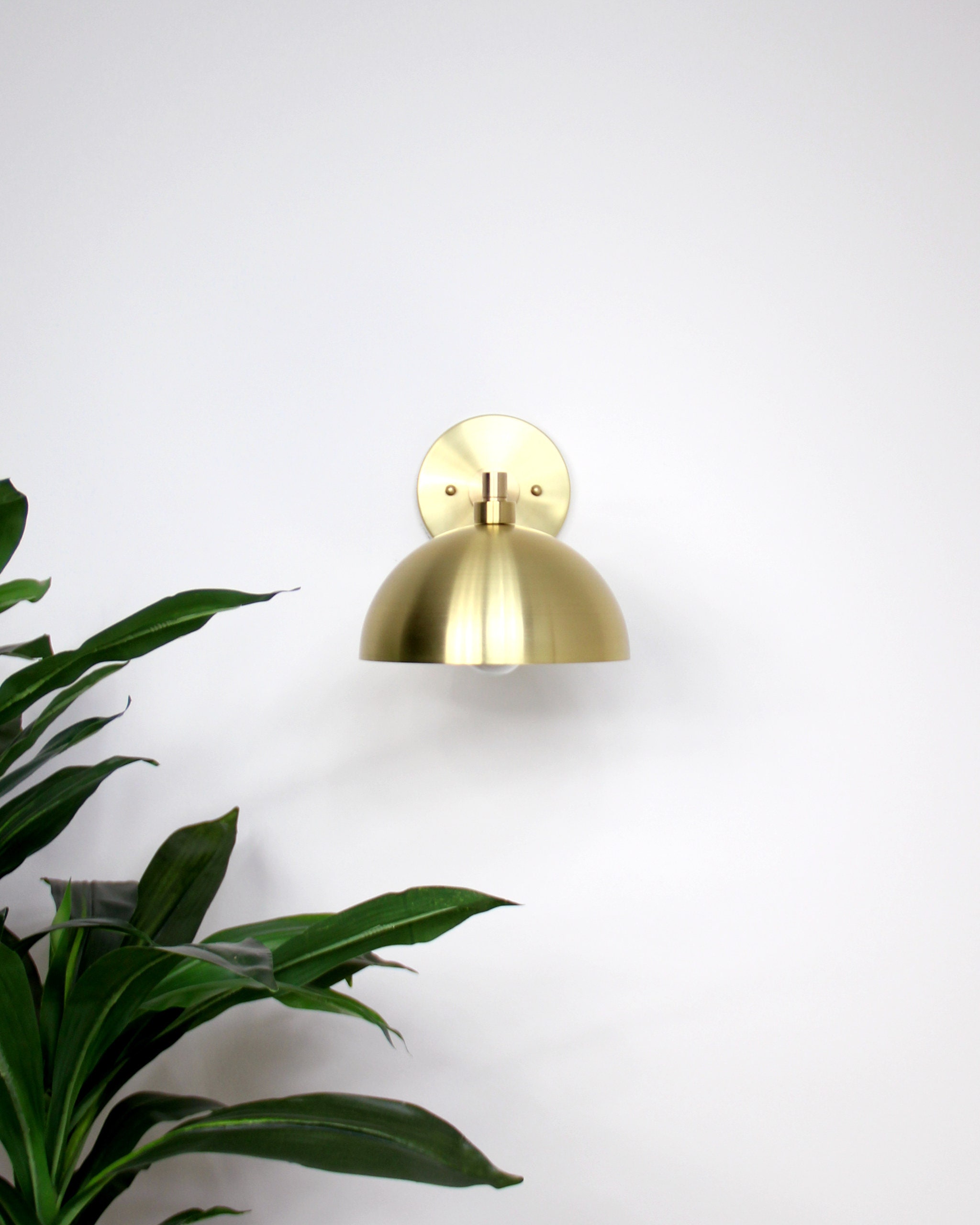 Metal bell sconce deals