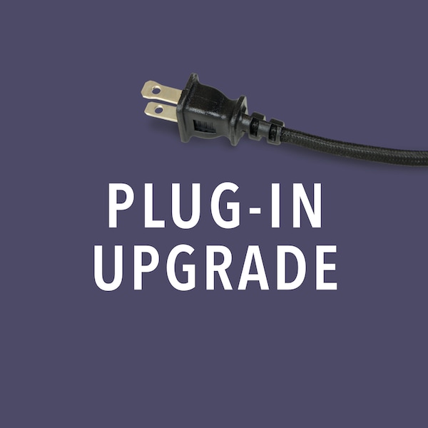 Plug-in Upgrade -- Upgrade hardwired fixture with cord, wall plug and switch