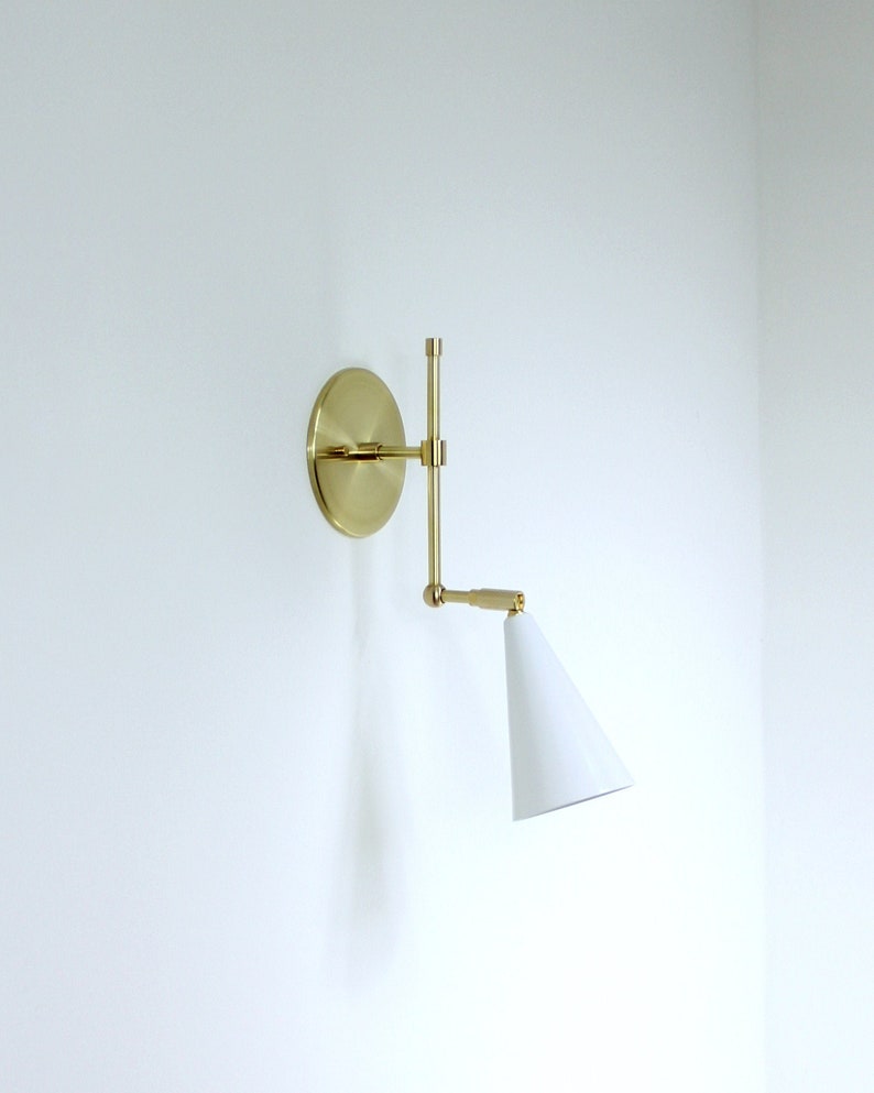 contemporary adjustable wall light