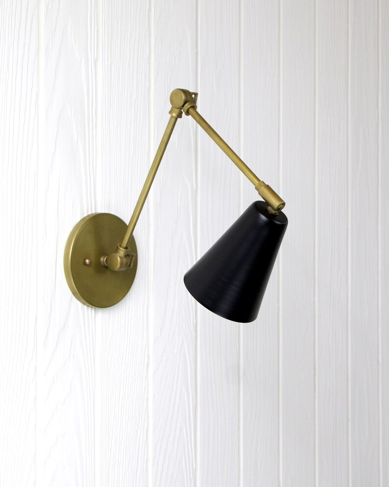 Coast Articulated Wall Sconce Small Adjustable Brass Wall Etsy