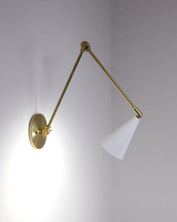 Brass adjustable wall sconce online