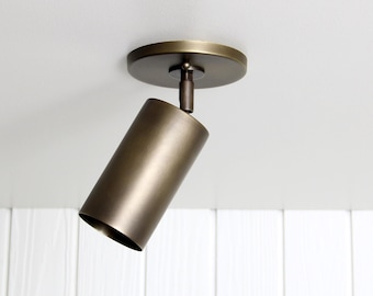 Post Flush Mount Swivel - adjustable mono point ceiling fixture wall sconce cylinder light lamp