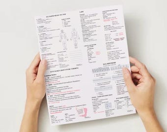 Zakgids voor IC-verpleegkundigen | Critical Care, ventilatieopeningen, laboratoria, ECG (afdrukbaar studieblad)