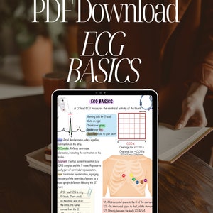 ECG BASICS study guide for EMTs, AEMT & paramedic, nursing students, and other healthcare professions.