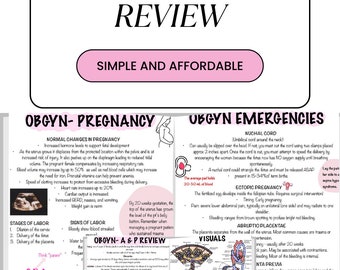 OBGYN NREMT-beoordeling; zwangerschap, spoedgevallen, pagina visuele anatomie en beoordeling fysiologie. Testvoorbereiding!