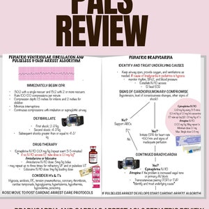 PALS ACLS review for nurses, paramedics, and other healthcare providers