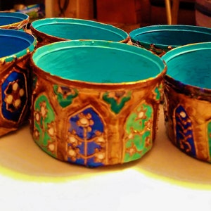 2 for 1 BOGO Indian Set of 6 Mughal Persian Moroccan tea light candle holders