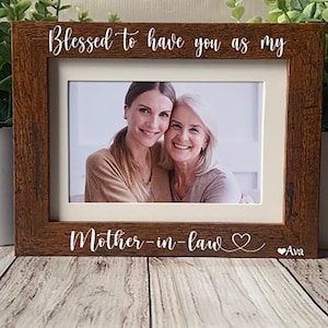 Mother in law gift, Christmas gift for Mother in law, Mother in law frame, Custom Mother in law picture frame, Mother&#39;s Day gift