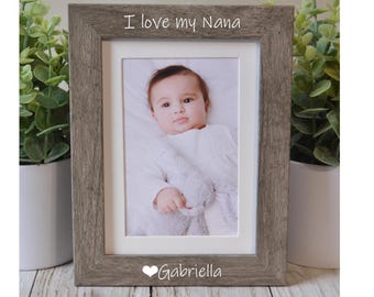 Personalized Nana Picture Frame, Custom Mother's Day Gift, 4x6 5x7