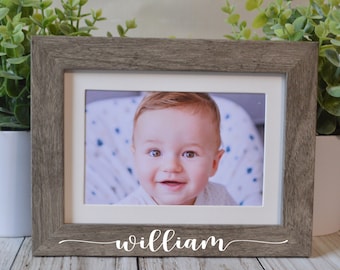 Personalized 4x6 Picture Frame: Custom Baby Name Gift